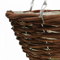 Artículo Cesta colgante Cesta colgante marrón Cesta colgante Cesta para plantas Ø31cm 2ud