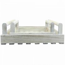 Artículo Jardinera Shabby Chic macetero madera blanco 38/31cm juego de 2