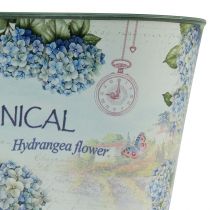 Artículo Cuenco de flores hortensias ovaladas cuenco de plástico 21,5×12,5cm Alt.11cm