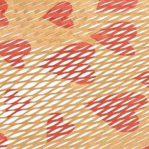 Artículo Papel de regalo sostenible de nido de abeja con diseño de corazón para ocasiones especiales, 25 metros