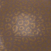 Artículo Seda floral con estampado de leopardo, color marrón, resistente a la humedad, 50x75cm, 20 unidades.