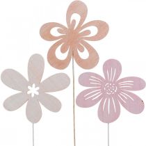 Estacas para jardín Flower Estacas para flores Naranja/Rosa/Blanco Ø9.5cm 15pcs