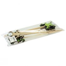 Artículo Tapón de flores rana divertido tapón decorativo madera 7,5cm 12ud