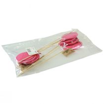 Artículo Tapón de flores ramo decoración pastel topper globo rosa 28cm 8 piezas