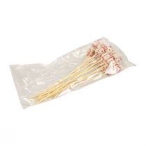 Artículo Tapón de flores paquete de regalo de Navidad decoración 2,5 cm 15 piezas