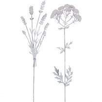 Artículo Tapón de flores tapón de planta decoración de metal 60,5 cm 2 piezas