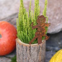 Artículo Maceta de madera espantapájaros óxido H24.5cm