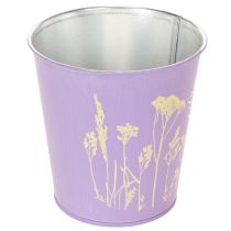 Artículo Set de 3 maceteros de metal con estampado floral en colores pastel, 10 cm