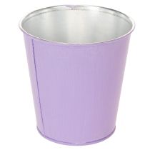 Artículo Set de 3 maceteros de metal con estampado floral en colores pastel, 10 cm