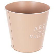 Artículo Maceta de zinc, jardinera de metal, rosa antigua, Ø22cm H21cm