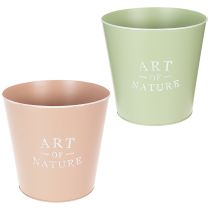 Artículo Maceta redonda Art of Nature, decorativa y versátil, para plantas y arreglos florales, 22 cm, 2 unidades.