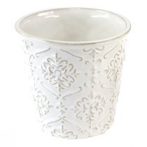 Artículo Macetero macetero de cerámica blanco crema beige Ø13,5cm 2 uds