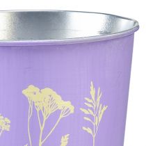 Artículo Maceta de metal, jardinera, color morado, Ø11,5 cm, H11,5 cm