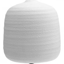 Artículo Florero, florero de cerámica, florero decorativo blanco Ø22cm H22,5cm