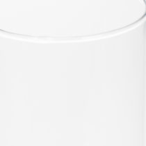 Artículo Jarrón de flores, cilindro de vidrio delgado, se puede usar como jarrón de vidrio o pieza decorativa alta de vidrio, 30 cm.