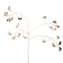 Artículo Rama de flor de frijol metálica artificial para Navidad, 80 cm, 3 unidades