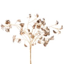 Artículo Rama de flor de frijol metálica artificial para Navidad, 80 cm, 3 unidades