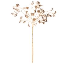 Artículo Rama de flor de frijol metálica artificial para Navidad, 80 cm, 3 unidades