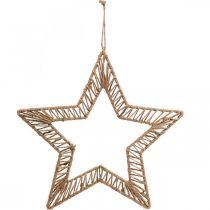 Artículo Estilo boho, anillo decorativo navideño, anillo decorativo estrella L40cm