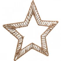 Artículo Estilo boho, anillo decorativo navideño, anillo decorativo estrella L40cm