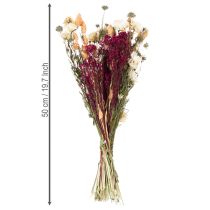 Artículo Ramo de flores secas perfecto para una elegante decoración de mesa de estilo rústico, 50 cm.