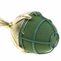 Artículo Porta ramo de novia elegante espuma floral dorado 2 piezas