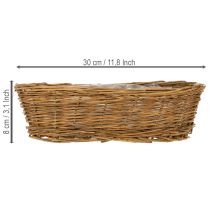 Artículo Cesta para pan ovalada de aproximadamente 30 cm sin pelar