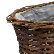 Cesta de pan ovalada sin pelar 35cm H10cm