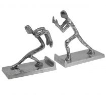 Sujetalibros figuras sujetalibros metal H15/18cm juego de 2