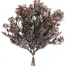 Plantas artificiales decoración de otoño marrón decoración de invierno Drylook 38cm 3pcs