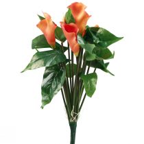 Artículo Calla Lily Albaricoque Calla Flores Artificiales Naranja Exóticas 44cm