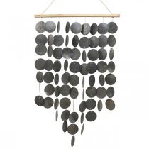 Carillón de viento Capiz, decoración colgante conchas decoración de pared 68cm