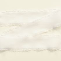 Artículo Cinta de gasa cinta de tela blanca con flecos 40mm 15m
