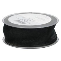 Artículo Cinta de gasa cinta de organza organza negra 40mm 20m