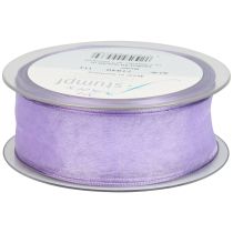 Artículo Cinta de gasa cinta de organza cinta decorativa organza violeta 40mm 20m