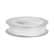 Artículo Cinta de gasa cinta de organza cinta decorativa organza blanca 15mm 20m