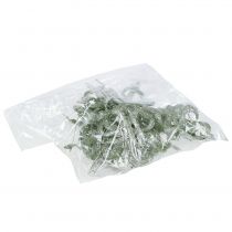 Artículo Lazo decorativo para árbol de Navidad 9cm con purpurina verde 12 piezas