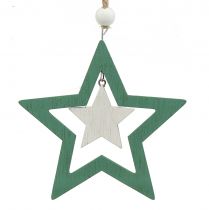 Artículo Decoración del árbol de Navidad Mezcla Verde, blanco 10cm 9pzs