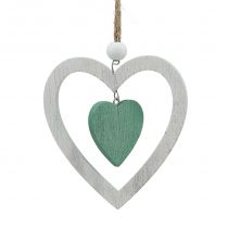 Artículo Decoración del árbol de Navidad Mezcla Verde, blanco 10cm 9pzs