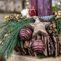Adornos para árboles de Navidad adornos navideños vintage vidrio Ø5cm 9 piezas