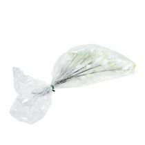 Artículo Rosa de Navidad en alambre blanco 50 piezas