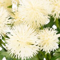 Artículo Flor de crisantemo artificial, ramo blanco crema, rama decorativa, grande 56 cm, 4 piezas