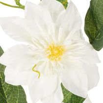Artículo Rama de clemátide artificial con flores para una decoración elegante y de bajo mantenimiento, 81 cm, 2 piezas