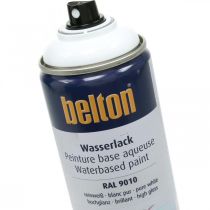 Belton pintura al agua libre blanco alto brillo spray blanco puro 400ml