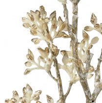 Artículo Rama decorativa oro blanco Rama Cornus rama artificial 48cm