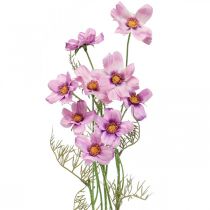 Cesta de joyería Cosmea púrpura flores artificiales verano 51cm 3pcs