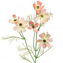 Artículo Cesta de joyería Cosmea Flores artificiales de melocotón flores de verano 61cm