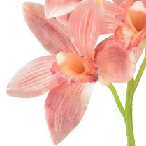 Artículo Orquídea Cymbidium artificial 5 flores melocotón 65cm