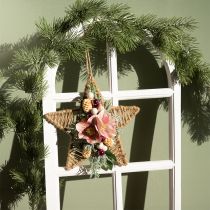 Artículo Caja DIY decoración navideña de estrella de yute para colgar Ø28cm