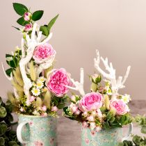 Artículo Rama de rosas rosas de seda ramas artificiales rosas crema rosa 79cm
